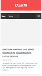 Mobile Screenshot of kabayan.info